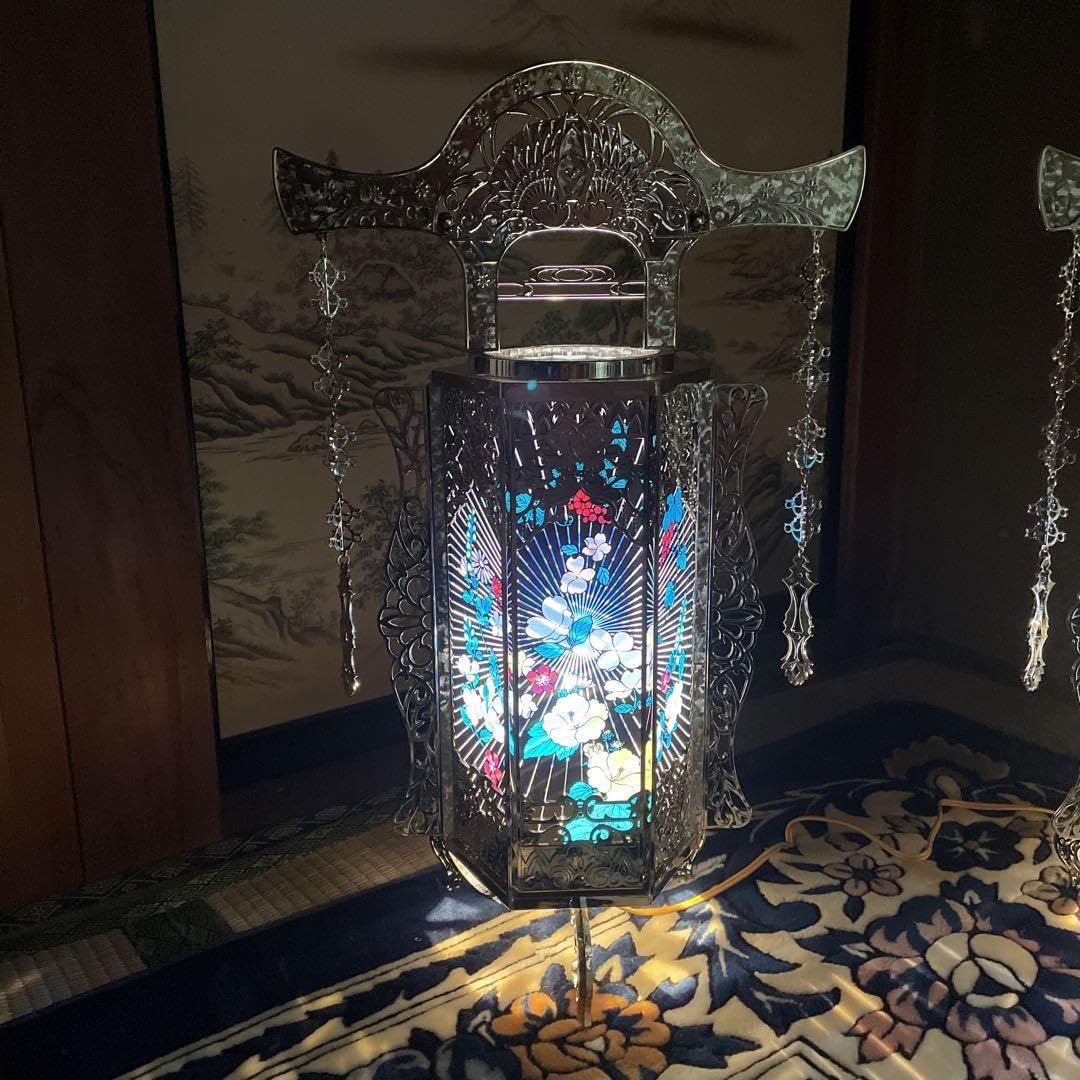 Amazon.co.jp: 第四弾 回転灯籠 盆提灯 回転灯2個セット : ホーム